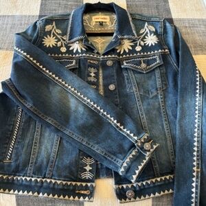 DRIFTWOOD Embroidered Jean Jacket - Size L